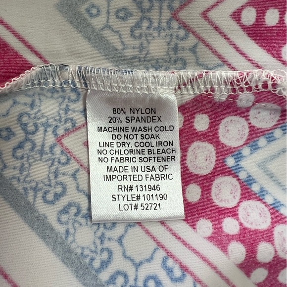 JUDE CONNALLY Darbie ZigZag Chevron Cap Sleeve Dress in Pink/Blue, size M - Picture 7 of 8